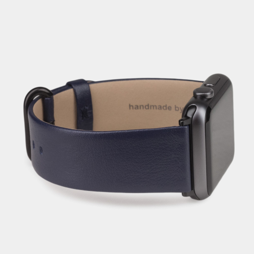 Ремешок для Apple Watch 40/41/42 mm из кожи теленка,  цвета индиго