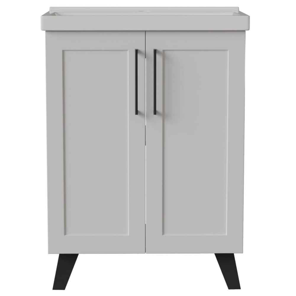 Тумба с раковиной РИФ-60 2 створки белый