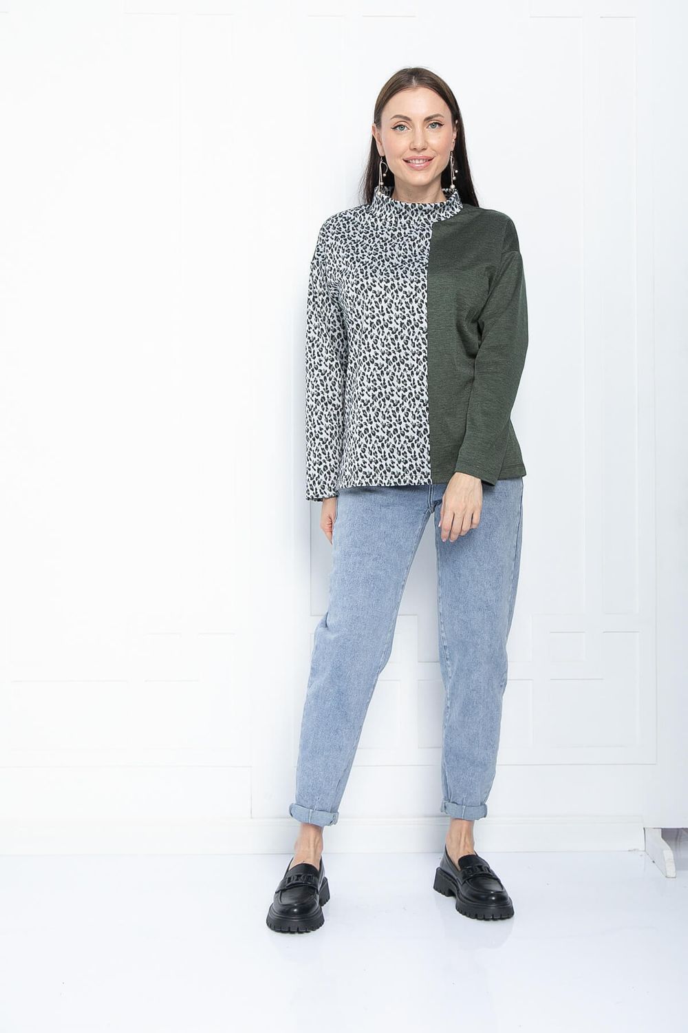 Блуза Элли (хаки) Б11306 LT Collection