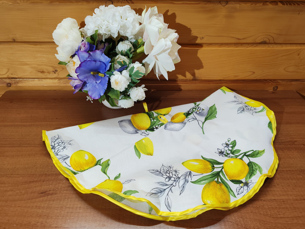 Полотенце кухонное, круглое, 2 шт, вафельное полотно