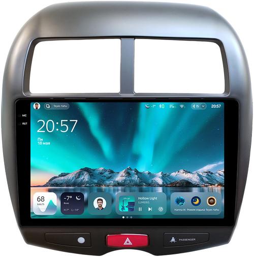 Магнитола для Mitsubishi ASX 2010-2016, Peugeot 4008, Citroen C4 Aircross - Teyes CC4 монитор 10.36" 2K QLED на Android 14, Быстрейшая, Snapdragon 680, DSP, CarPlay, 4G SIM-слот