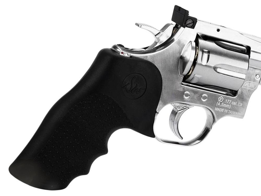 Револьвер пневматический ASG Dan Wesson 715-4 Silver (пулевой)