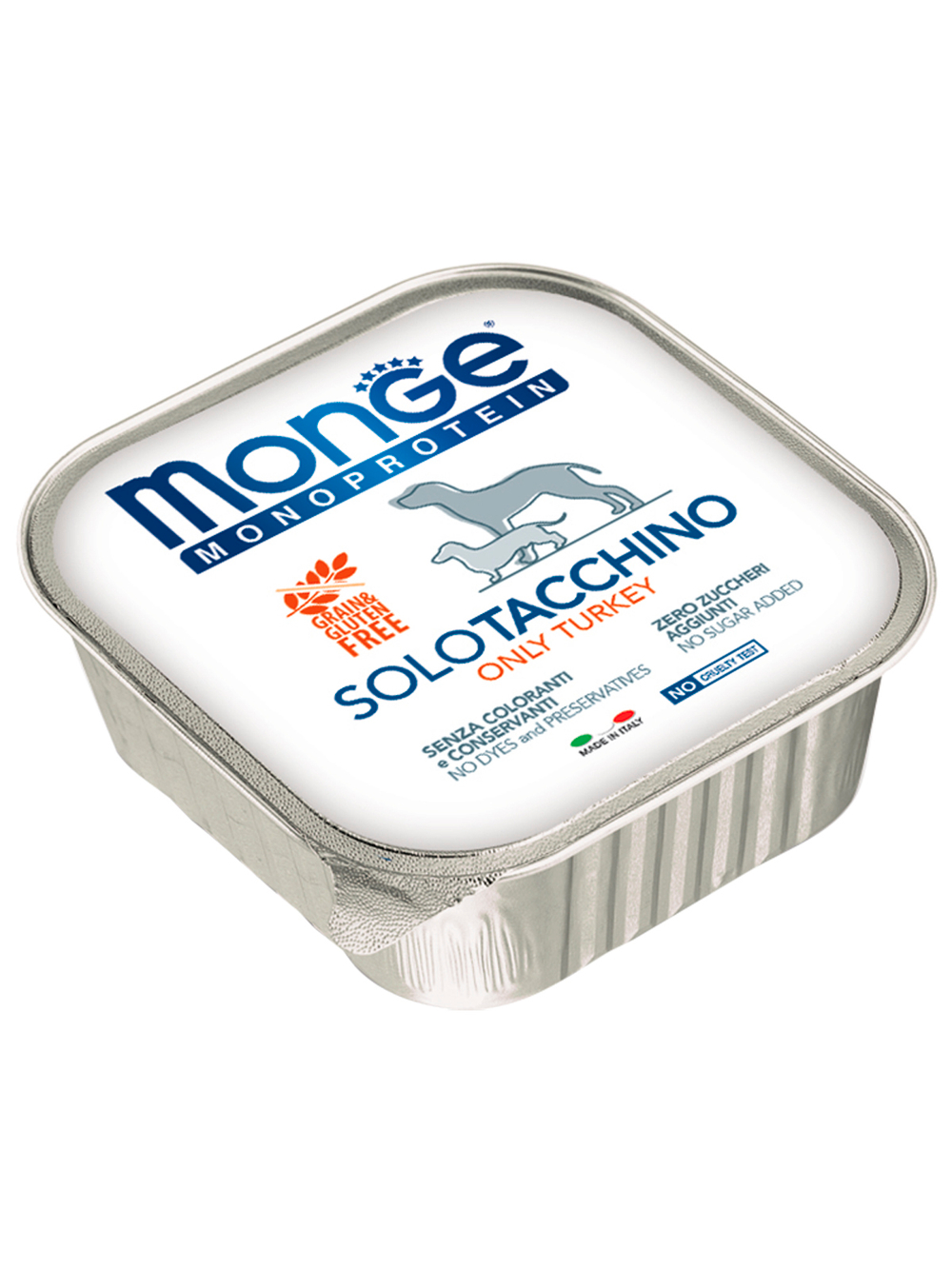 Влажный корм Monge Dog Monoprotein для собак, паштет из индейки 150 г