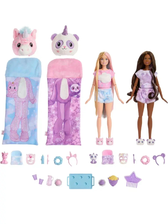 Набор кукол Барби Cutie Reveal Пижамная вечеринка HRY15