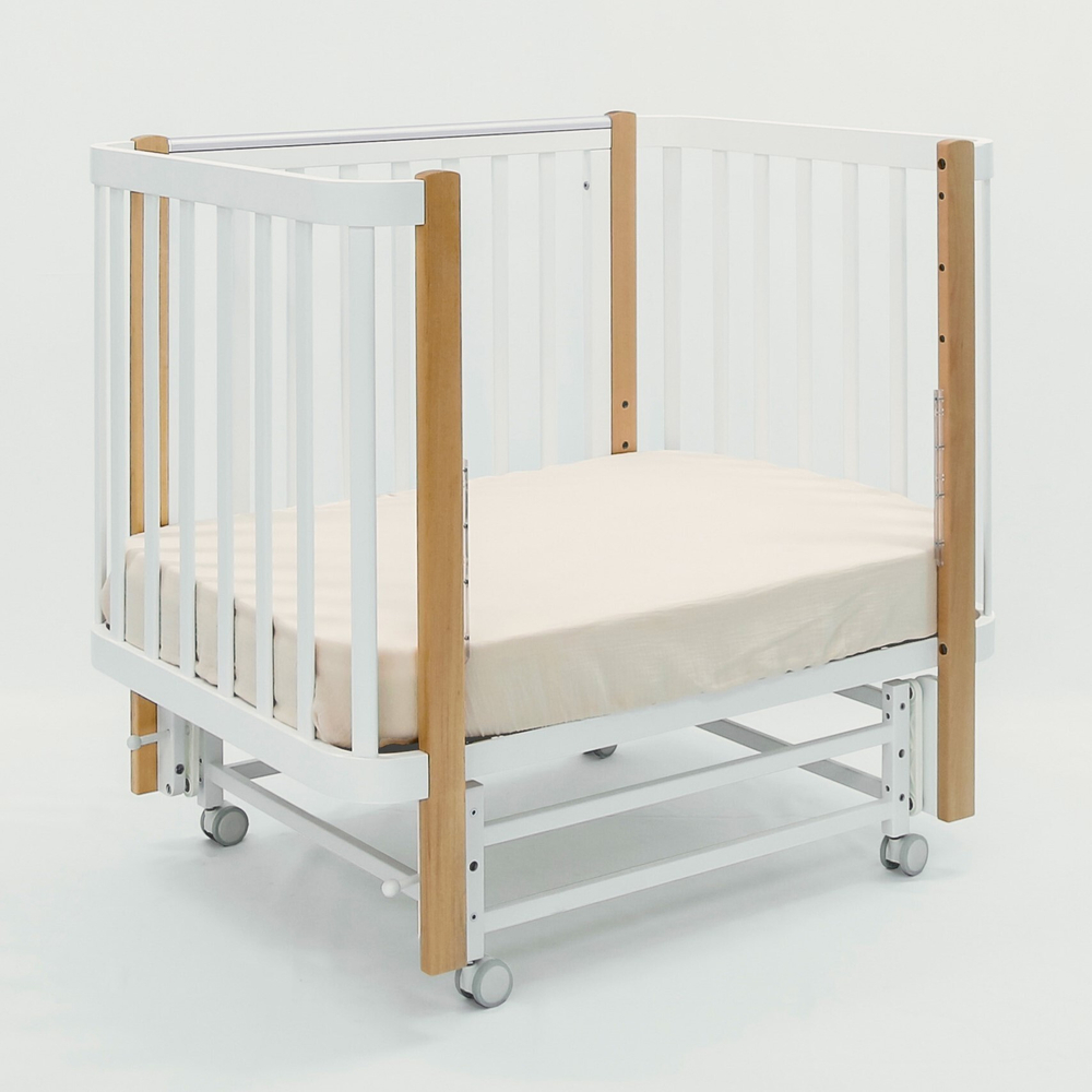 Детская кровать Antemi Terra Light New с маятником, Белый/Дерево