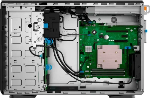 Сервер Dell/T360/1/Xeon/E-2468 (8C/16T 24Mb)/2,6 GHz/16 Gb/PERC H755F/8 LFF/1 x 480 Gb SATA RI SSD/2x1GbE Base-T LOM/(1+1) 700W Titanium