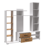 Гостиная Сидней-1 Центральная секция белый/дуб крафт золотой