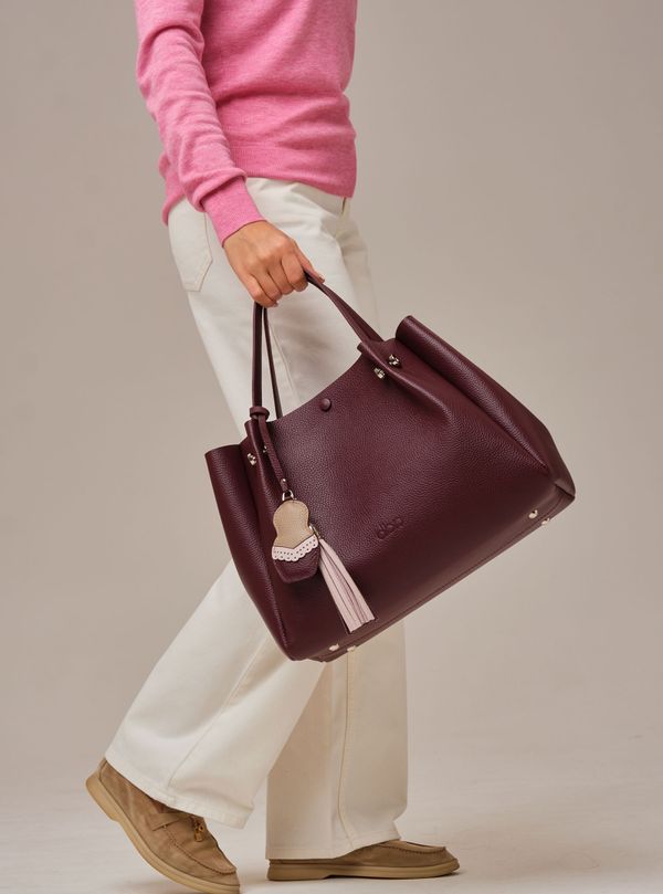 Кожаная сумка Vasilisa DBR 31210 зимняя вишня