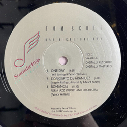 Винтажная виниловая пластинка LP Tom Scott One Night One Day (USA 1986)