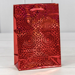 Пакет подарочный 14х20х7см Голография (Микс)