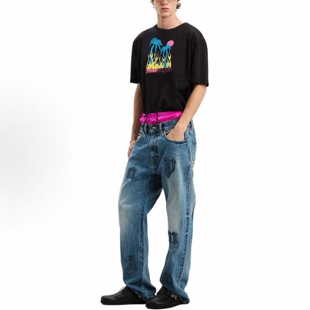 Футболка Palm Angels Burning Oasi