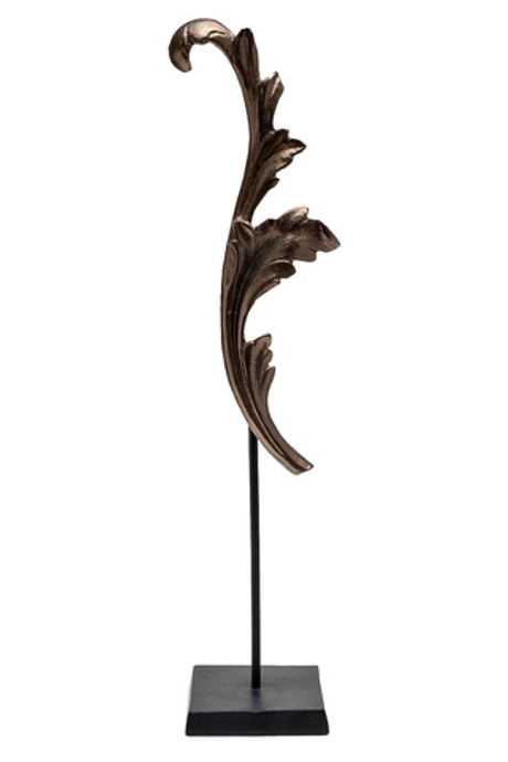 Статуэтка h63.5см Garda Decor Лист винтаж из алюминия 71PN-03209
