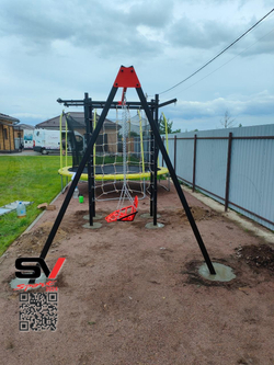 Монтаж уличного спортивно-игрового комплекса Sv Sport