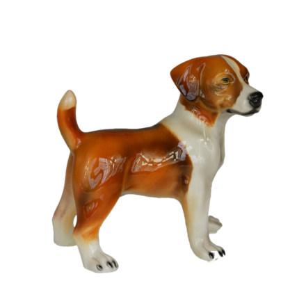 Boxer Статуэтка собаки породы Джек Рассел бело-рыжий