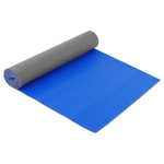 Коврик для йоги 173 х 61 х 0,6 см, двухцветный, цвета микс (черный)
