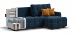 Угловой диван Денди Рогожка Мальмо синий