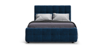 Босс Кровать+ПМ 160 Велюр Монолит синий