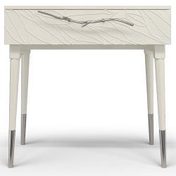 Консоль Арт Колор leaves Стайл Сильвер Кремовый белый