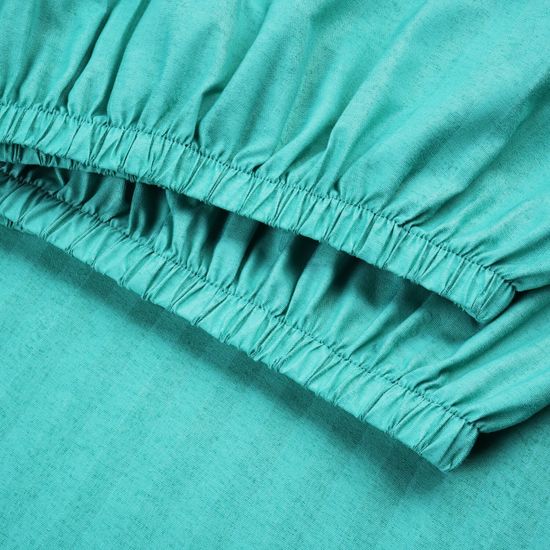 Простыня на резинке Mint, 90x200х30, страйп полисатин DOMTEKC