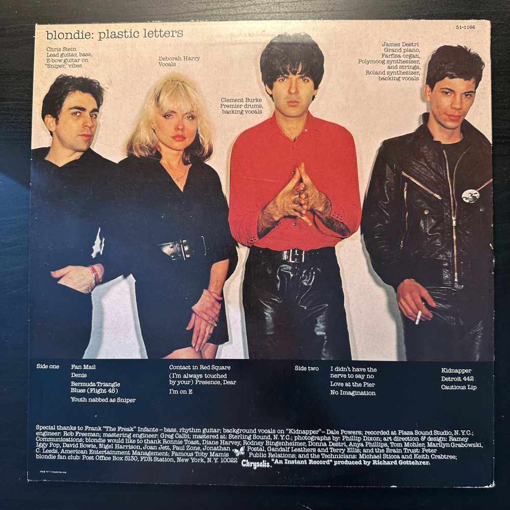 Blondie - Plastic Letters (Голландия 1978г.)