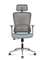 Кресло офисное Норден / Лайт грэй / Light grey / серый пластик/серая  серка/серая ткань/хром база
