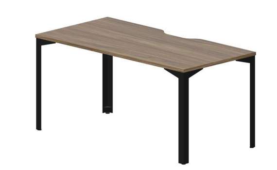 Стол 158х78х75см (эргономичный вырез)