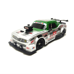 Радиоуправляемая машина для дрифта HB Ford Mustang (4WD, свет, пар, акб, 1:16) - SC16A08-1 серо-зеленый