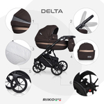 Детская коляска Riko Basic Delta 3 в 1 04 Chocolate
