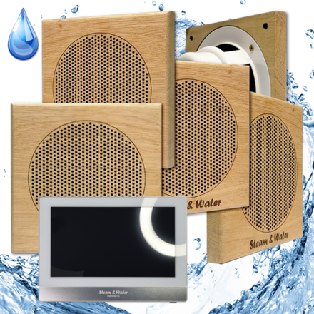 Комплект домашней акустической системы с караоке-усилителем Steam & Water SOUND SAUNA S5