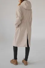 Плащ ko-ko-ko женский непромокаемый бежевый