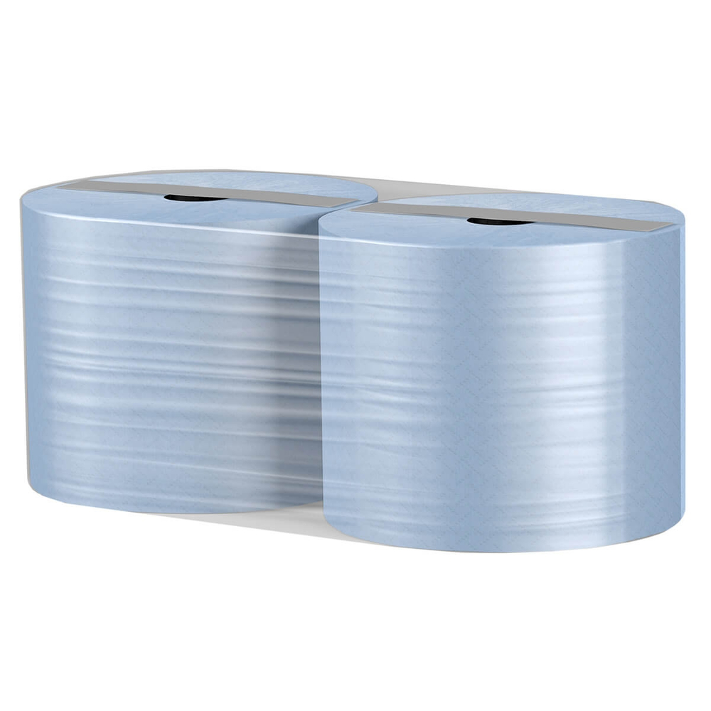 Протирочный материал в рулонах Veiro Lite синий двухслойный (2 рулона х 350 м)