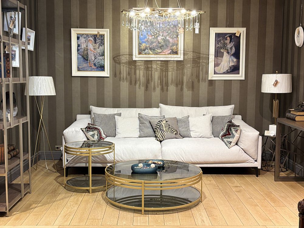 Столик "Риенцо" латунь большой