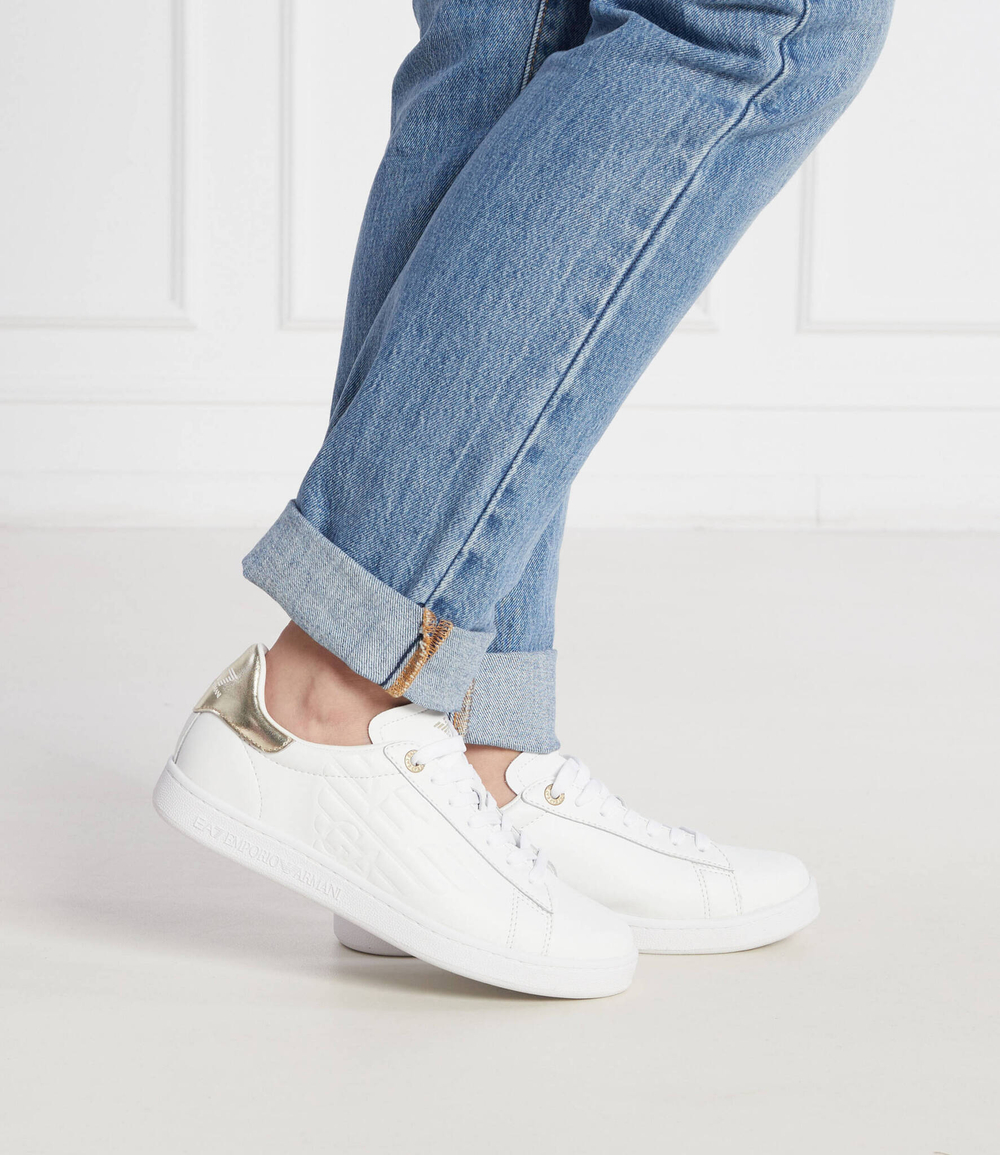 Кожаные кроссовки EA7 - белый(X8X001 XCC51)