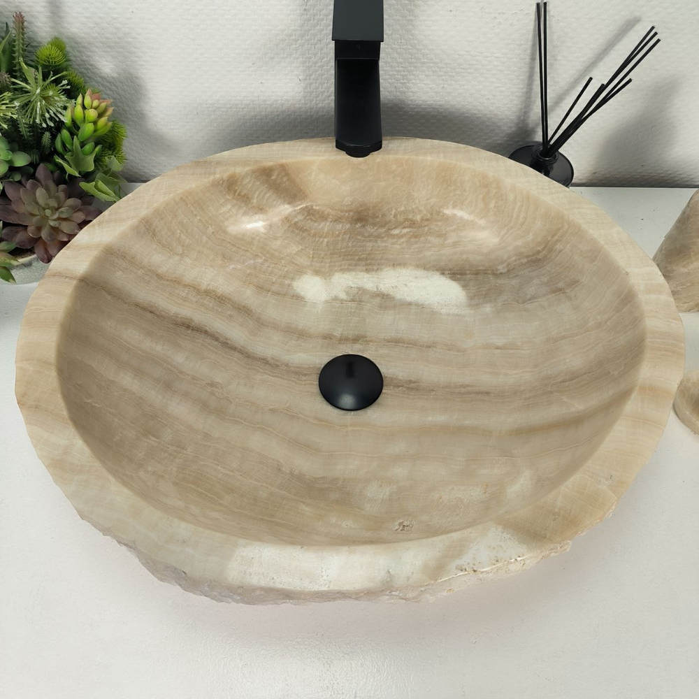 Раковина из оникса Erozy White EO-64304 56*46*15 0214