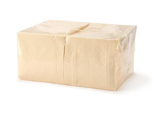 Салфетки бумажные, 33х33 см, 2-слойные, шампань, 200 листов в упаковке