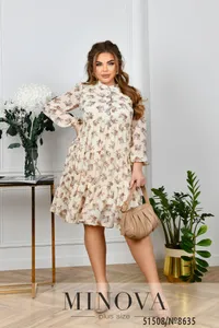 Платье 8635-молочный Minova