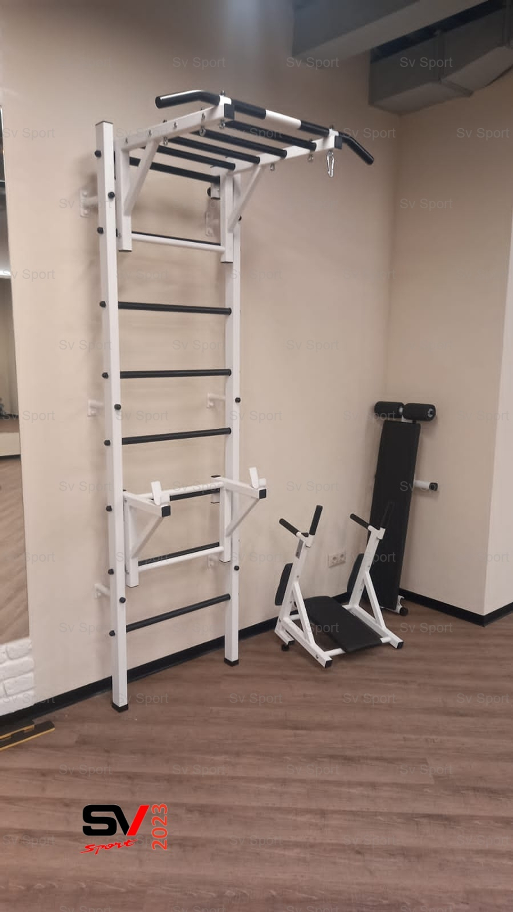 Монтаж шведской стенки Sv Sport в бетонные, кирпичные стены