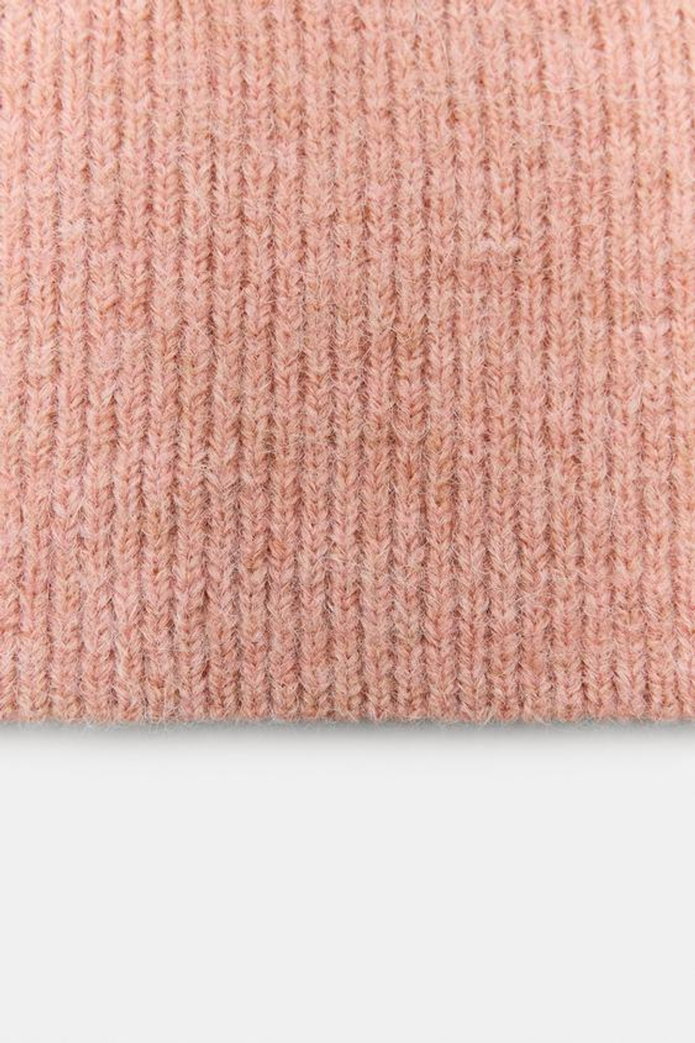 ZARA ШАПКА БИНИ В РУБЧИК, РОЗОВЫЙ