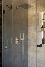 Встраиваемый смеситель для душа с тропическим и ручным душем KUATRO K4715021