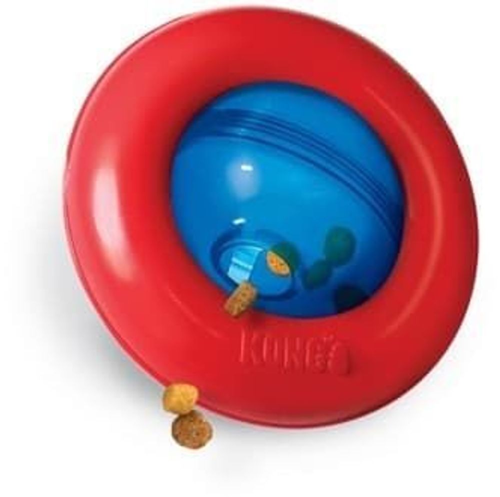 Kong игрушка-интерактивная под лакомства Gyro 13 см малая