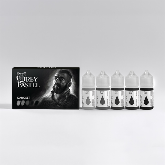 Набор теневых красок GALLERY INK "GREY PASTEL DARK SET"