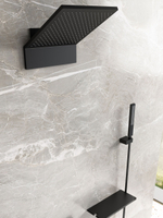 Душевой комплект Vincea Futura VSFW-2F11TMB термостатический встраиваемый, 3 режима, черный