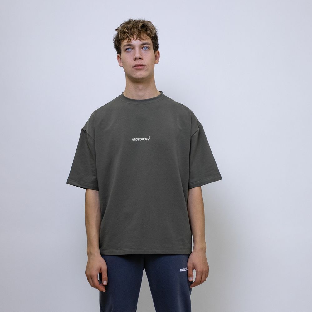 Футболка Molotov Basic OVERSIZED Зеленая