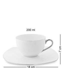 Pavone AS-48 Чайный сервиз на 6 перс. «Ордженто Бьянко»