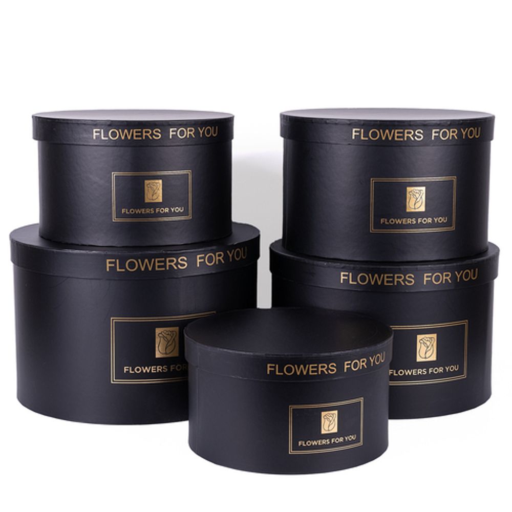 Коробка ШАЙБА С КРЫШКОЙ Flowers 27,5*17 ЧЕРНЫЙ