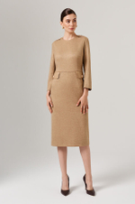 51597 Платье женское (кофейно-бежевый)