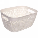 Корзина для хранения универсальная «ФРАТОРИЯ», цвет дымчато белый, 34,5*24,7*17см (лейбл)