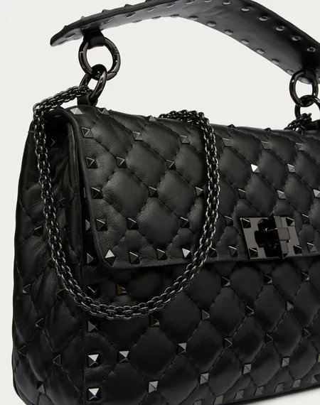 Сумка женская Valentino Rockstud Spike Medium черный