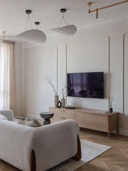 Тумба Type oak под ТВ 2 ящика откидная дверь (натуральный дуб)