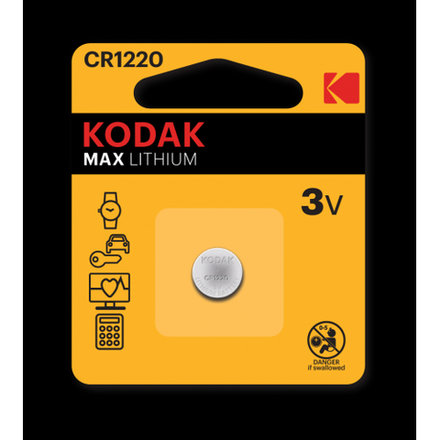 Батарейки Kodak CR1220-1BL MAX Lithium